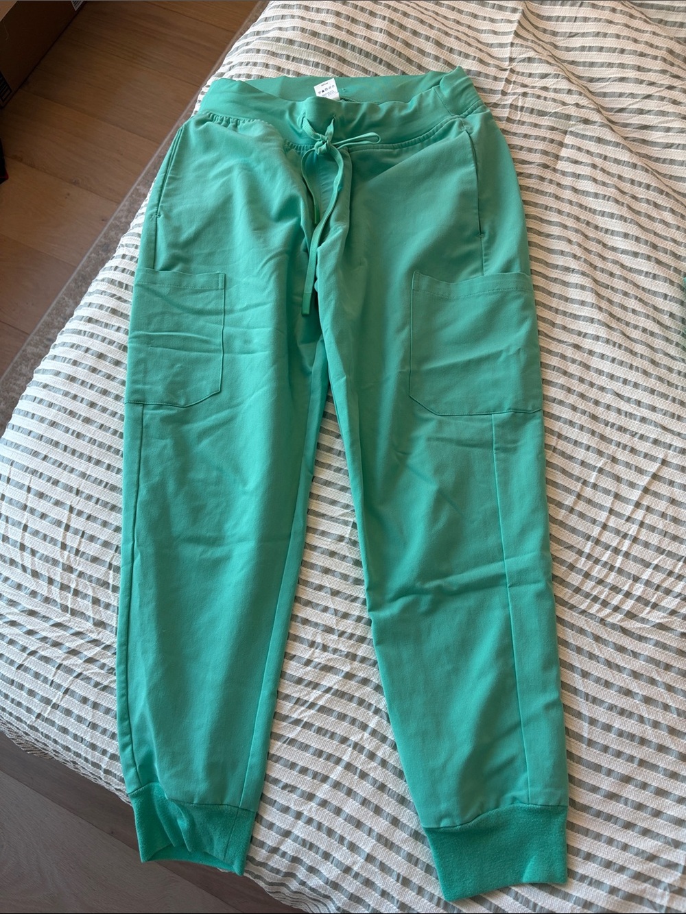 Women’s Teal Drawstring Cargo Joggers - Unbranded
